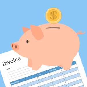 Collecting funds by sending invoices