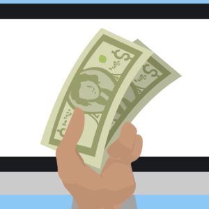 Hand holding money
